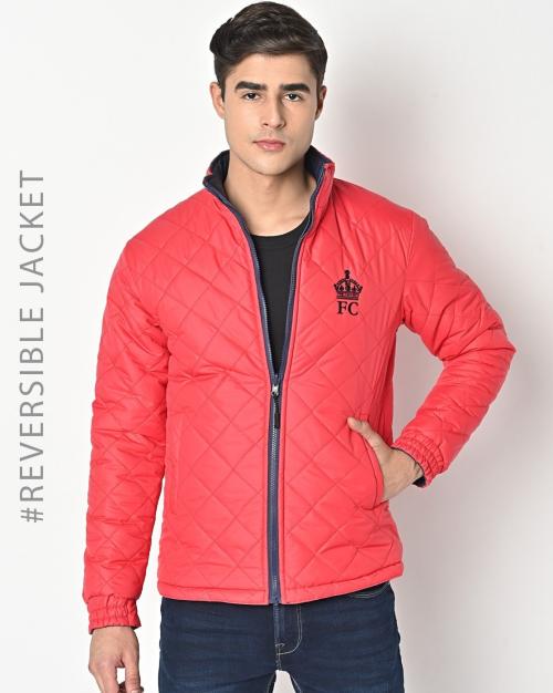 Quilted Slim Fit Reversible Puffer Jacket
