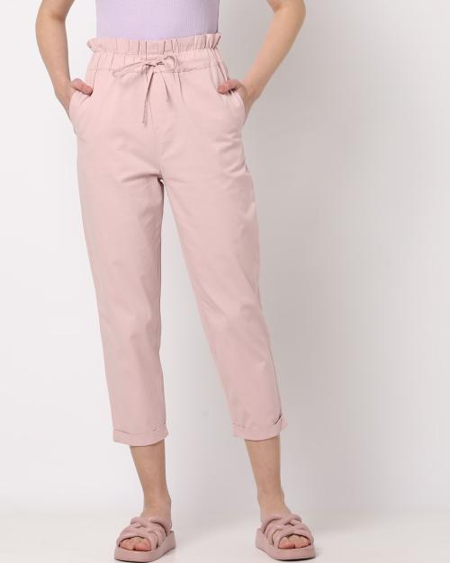 Paperbag Trousers With Elasticated Waist