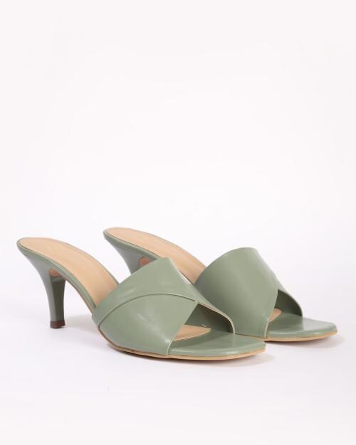 Open-Toe Slip-On Stilettos