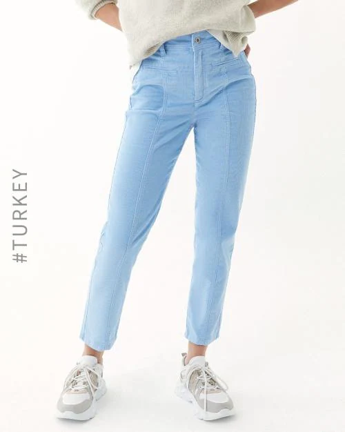 Striped Skinny Fit Jeans