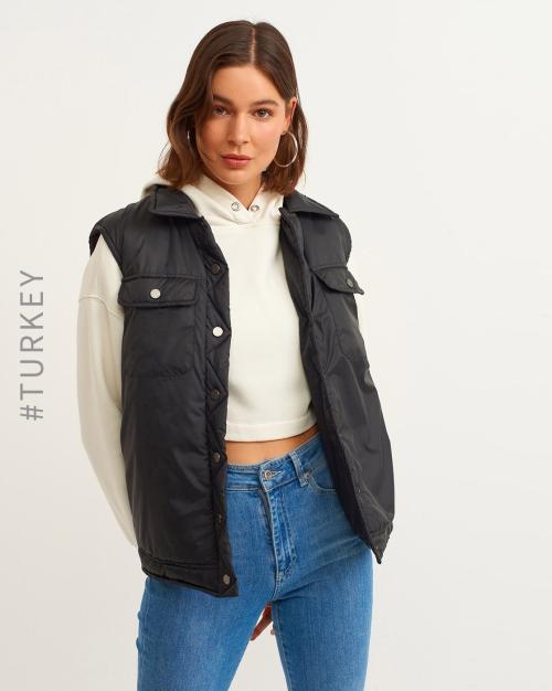 Gilet Jacket with Flap Pockets