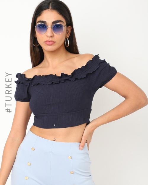 Striped Off-Shoulder Top