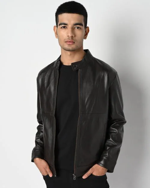 Genuine Leather Biker Jacket