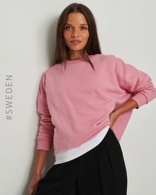 Drop-Shoulder Crew-Neck Sweatshirt
