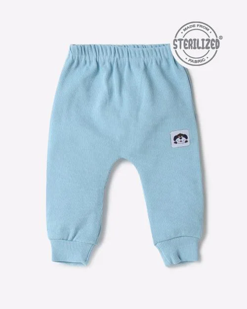 Ribbed Diaper Leggings with Elasticated Waist