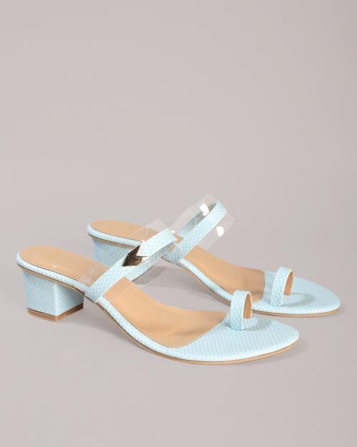 Women Toe-Ring Heeled Sandals