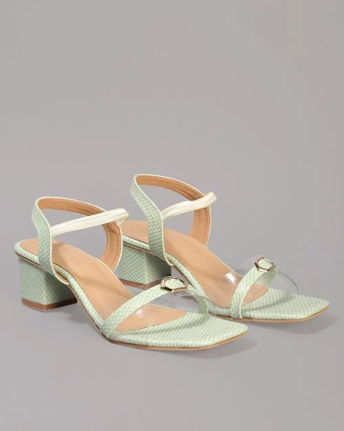 Women Slingback Chunky Heeled Sandals