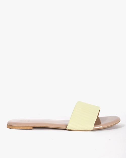 Textured Open-Toe Slides