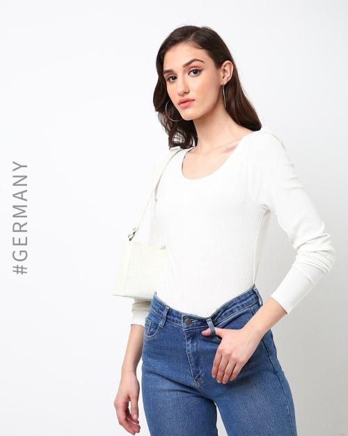 Scoop-Neck Fitted Top