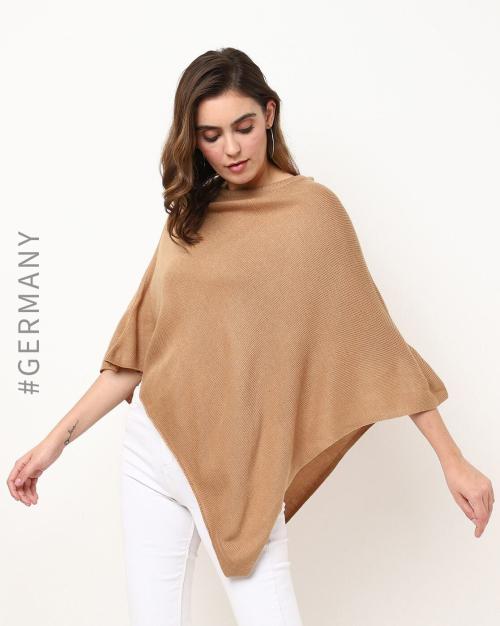 Boat-Neck Poncho