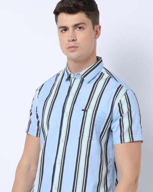 cutaway collar shirt with tie