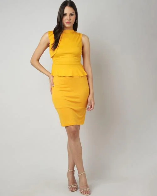 Peplum Top & Skirt Set