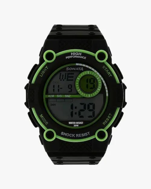 Men NP77004PP01 Water-Resistant Digital Watch