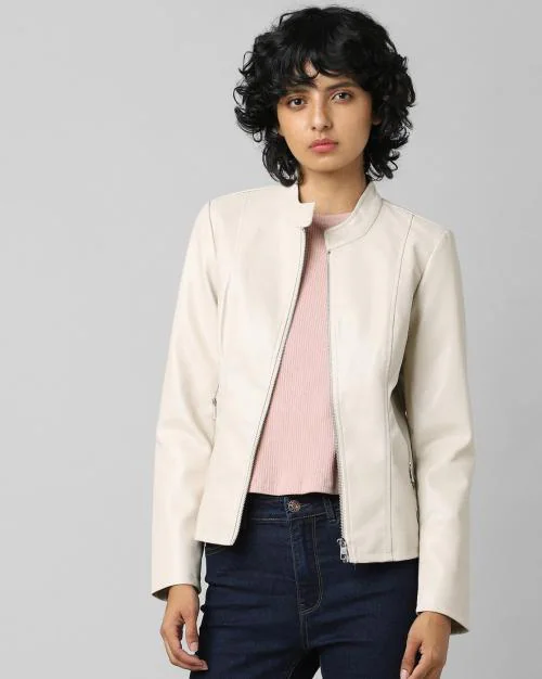 Bikers Jacket with Zip Pockets