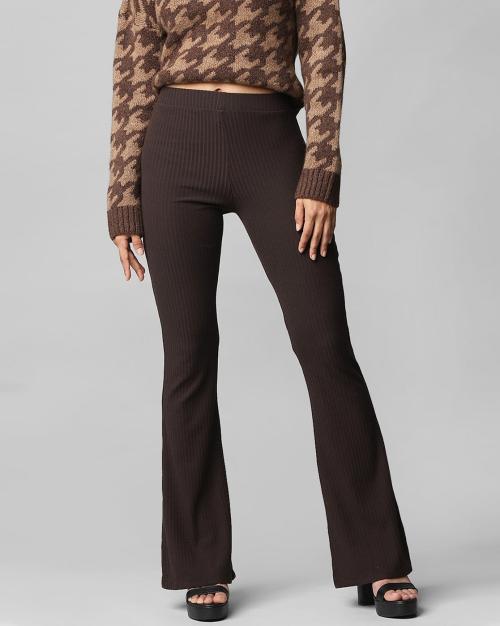 Ribbed Flared Pants