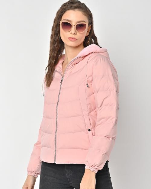 Zip-Front Puffer Jacket with Hood
