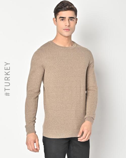 Knitted Crew-Neck Pullover
