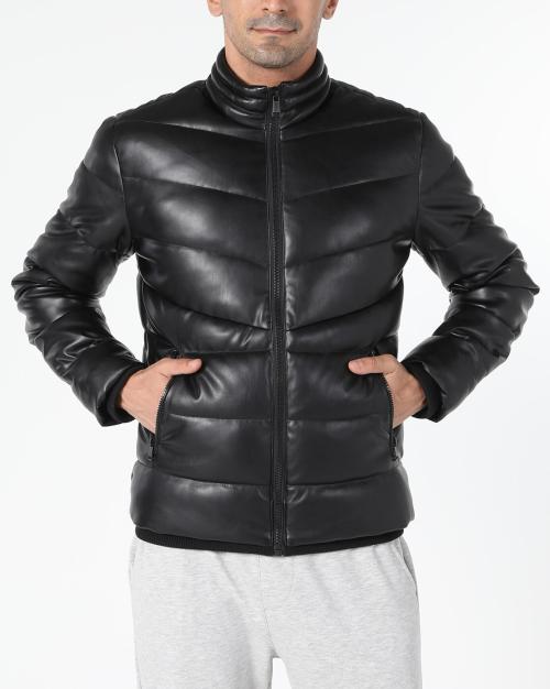ZipFront Slim Fit Puffer Jacket JioMart