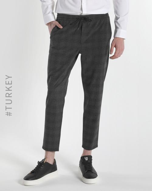 Checked Slim Fit Chinos