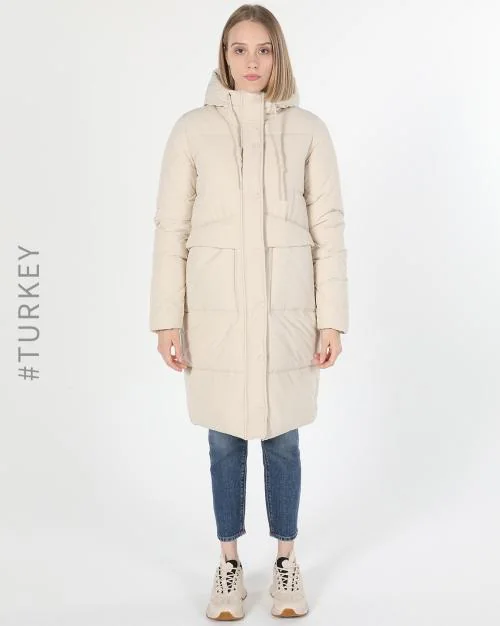 Longline Hooded Puffer Jacket