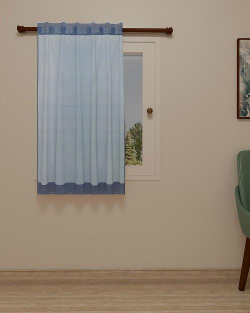 Banarasi Chanderi Back Loop Window Curtain