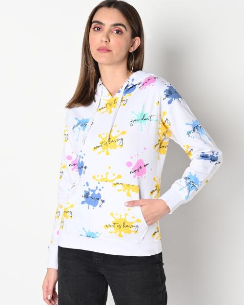 Abstract Print Hoodie