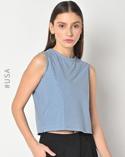 Striped Round-Neck Top