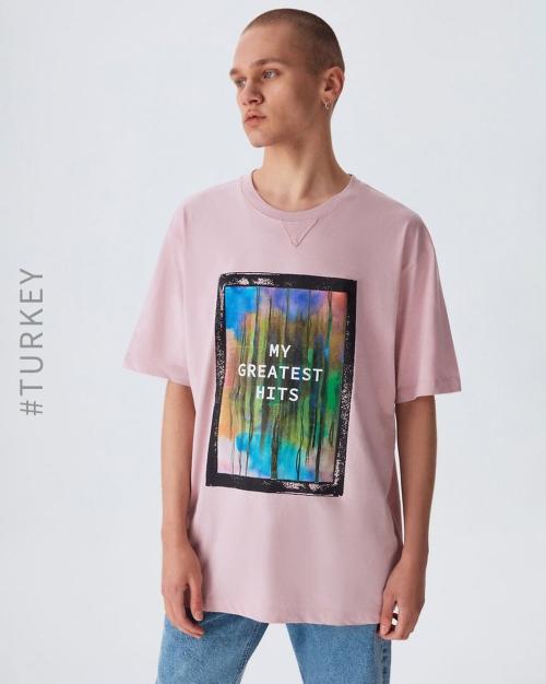 Regular Fit Graphic Print Crew-Neck T-Shirt