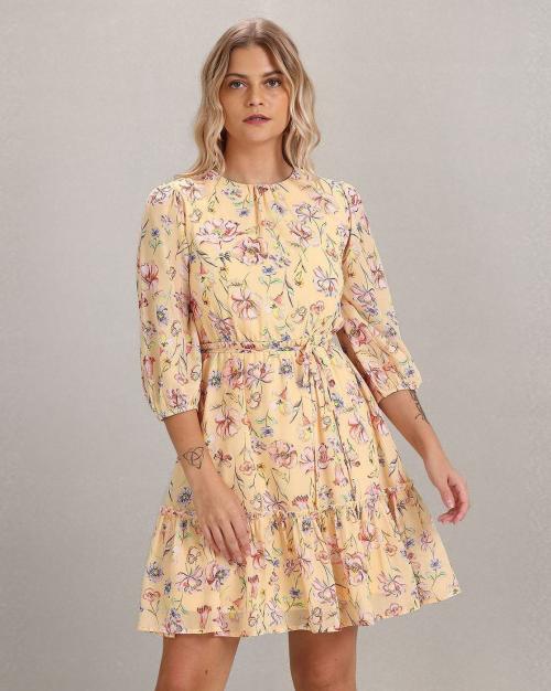 Floral Print Skater Dress
