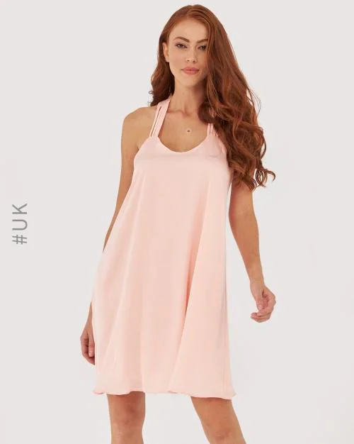 Halter-Neck A-Line Dress