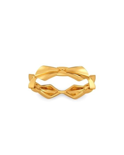 Yellow Gold Bow Bolshie Ring