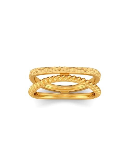 Oh So Boho Yellow Gold Band Ring