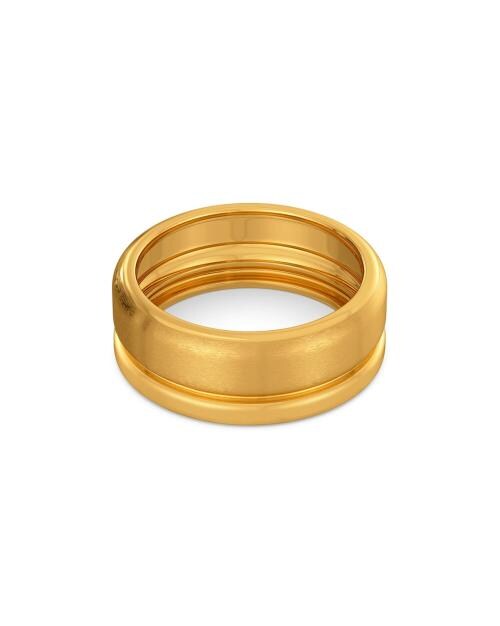 Lean N Layered Yellow Gold Ring