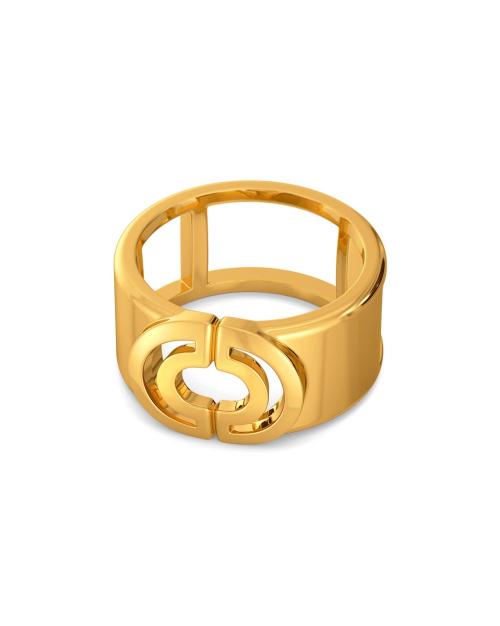 Yellow Gold Chain Reaction Ring