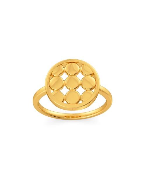 Guilded in Glitter Yellow Gold Ring