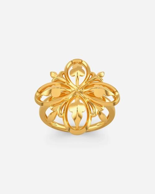 Down the Rabbit Hole Yellow Gold Ring