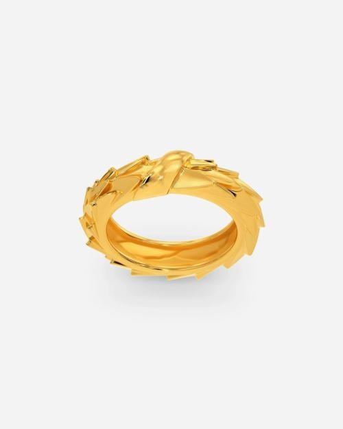 Serpent's Arrow Yellow Gold Ring