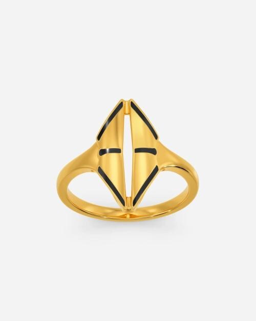 Yellow Gold Gladiator Glaze Ring