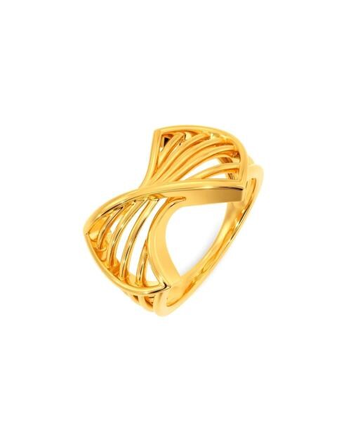 Yellow Gold Swag Swing Ring
