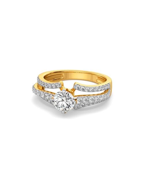 Yellow Gold Royale Diamond Ring