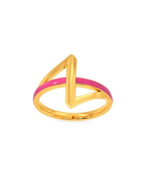 Yellow Gold Criss-Cross Design Ring