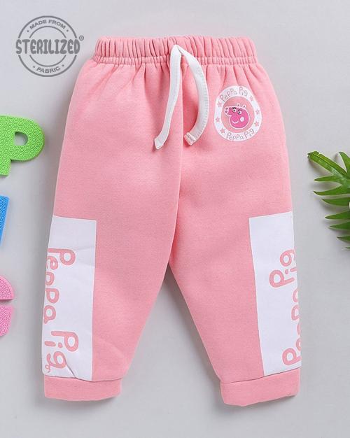 Peppa Pig Print Joggers with Drawstring Waist