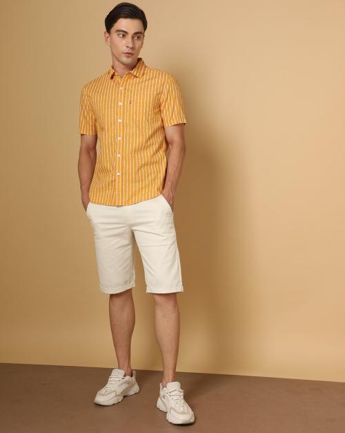 Men Striped Slim Fit Shirt