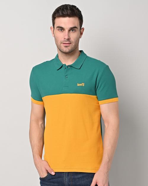 Regular Fit Colourblock Polo T-Shirt