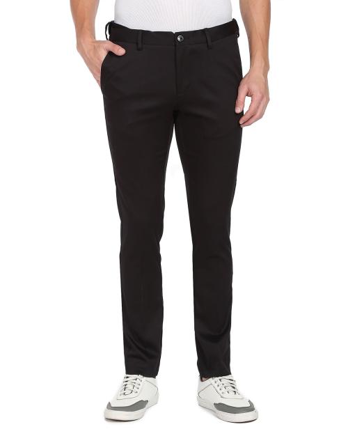 Insert Pockets Flat-Front Pants