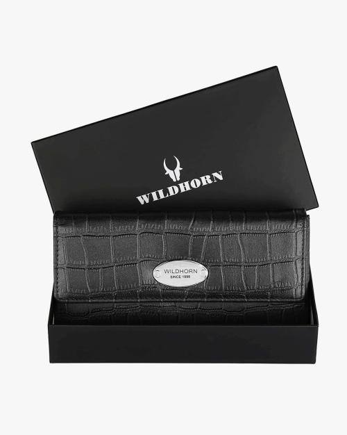 Buy CrocEmbossed Foldover Clutch Online at Best Prices in India JioMart.