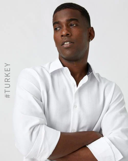 Shirt with Spread Collar JioMart