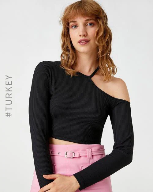 Ribbed Slim Fit Crop Top