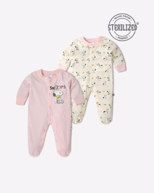Pack of 2 Snoopy Print Sleepsuit