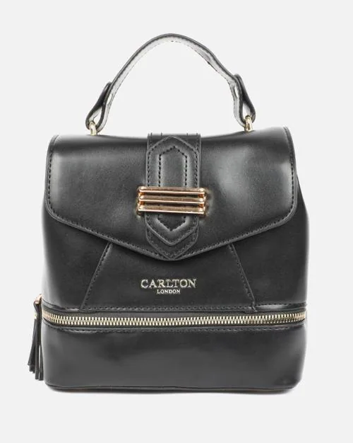 Flap-Over Backpack with Detachable Strap